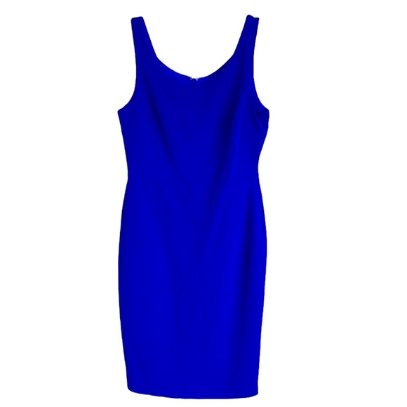 Betsey Johnson Dresses & Skirts - NWT BETSEY JOHNSON Cobalt Blue Bodycon Double Scoop Neck Sleeveless Dress